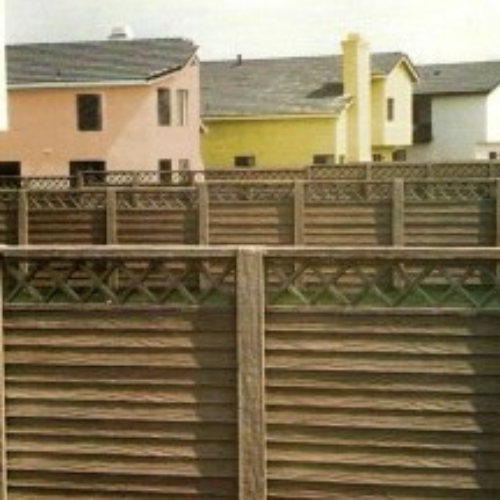 Garden Concrete Fencing