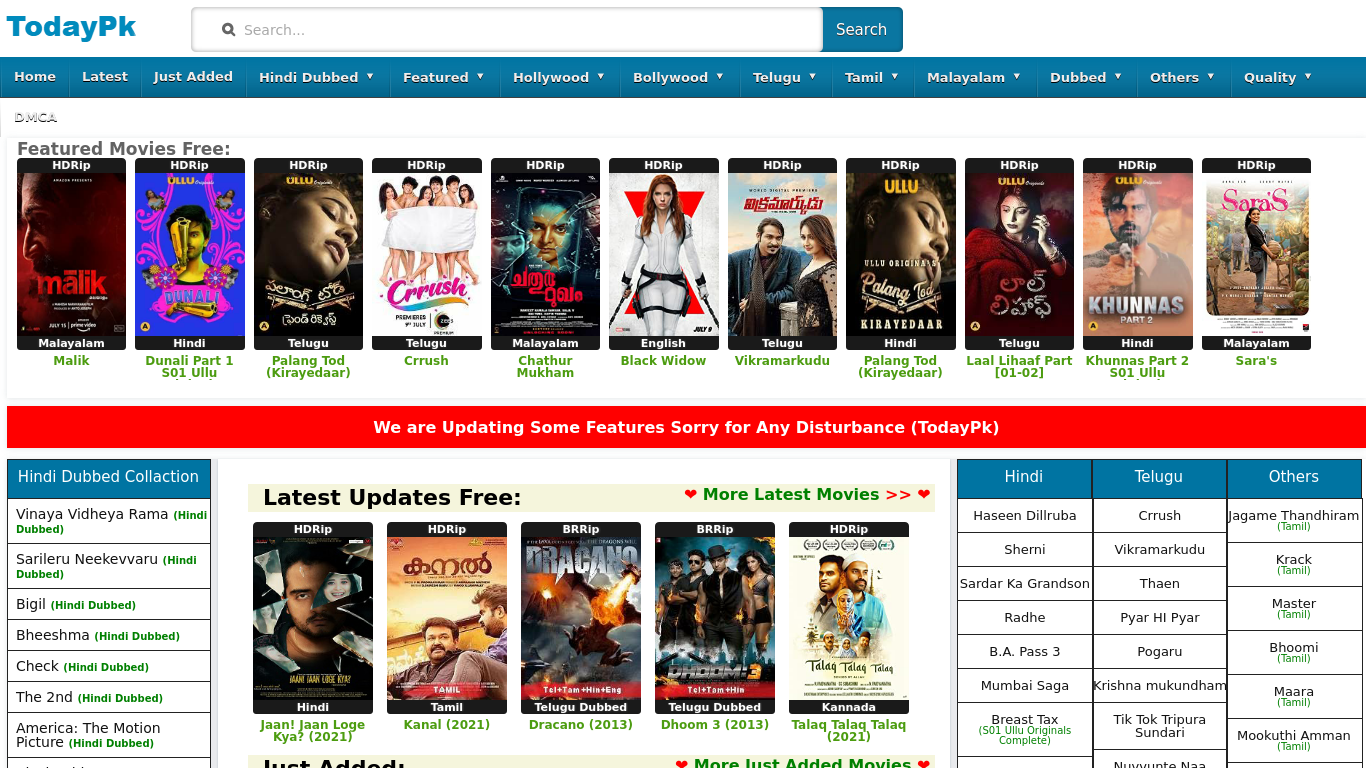 Todaypk discount movies 2013