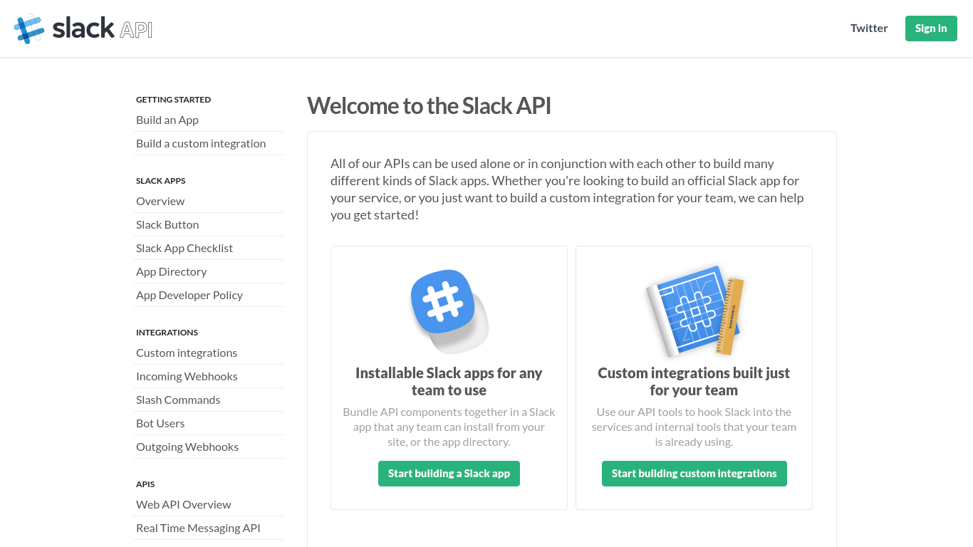 Slack RTM API 