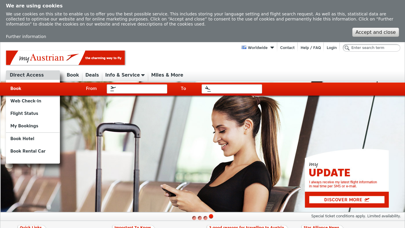 austrian airlines travel agent site