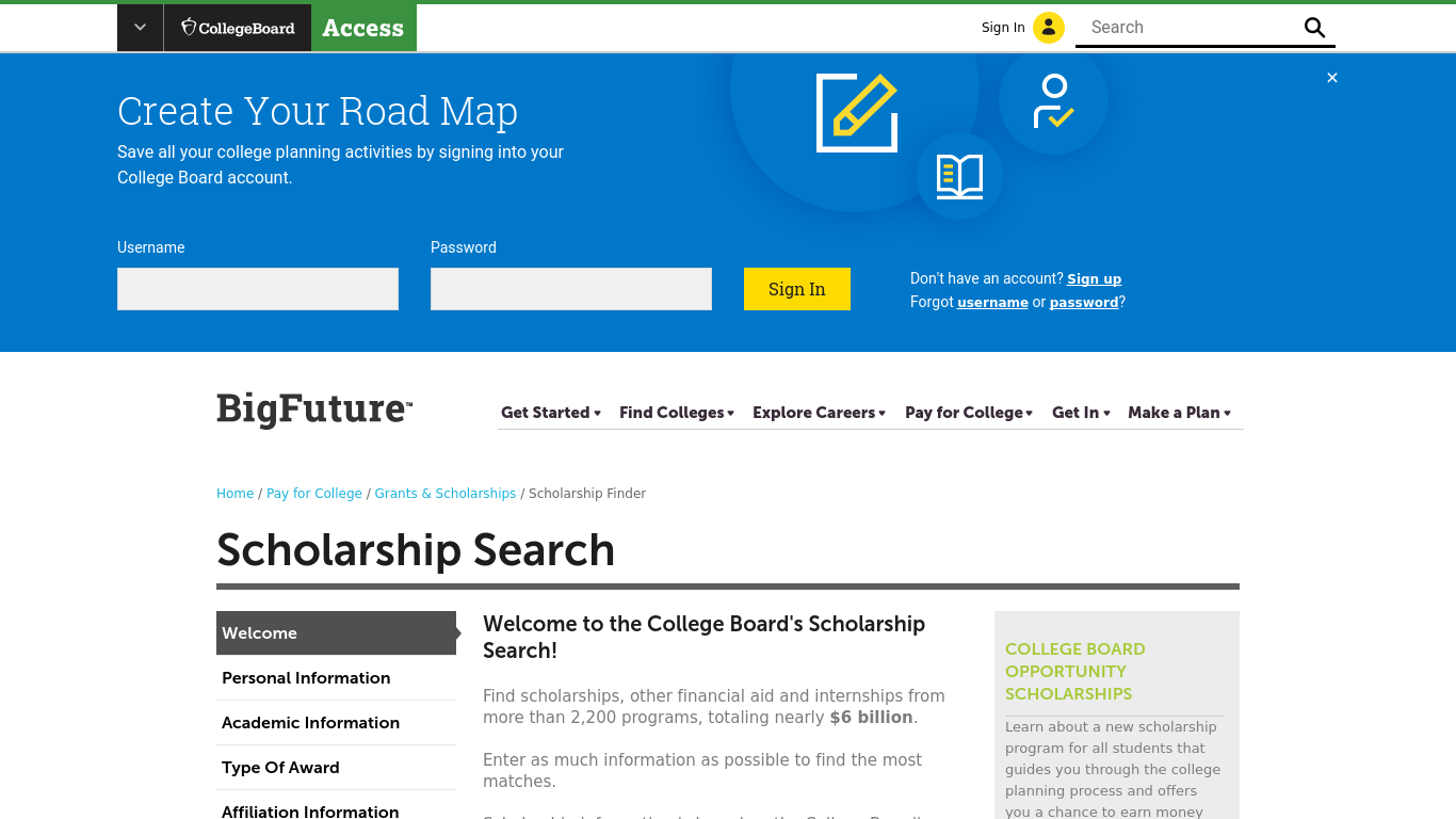 Collegeboard Bigfuture