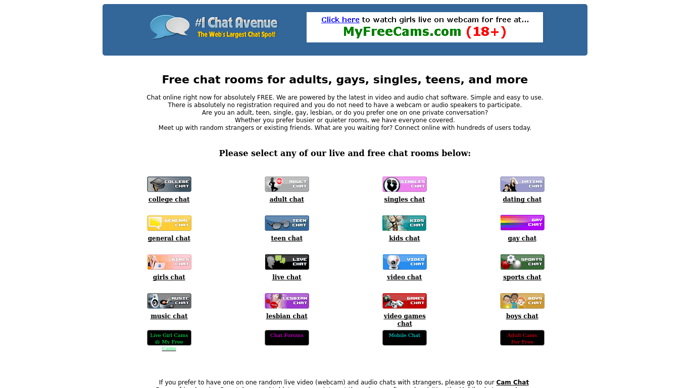 free sex chat avenue