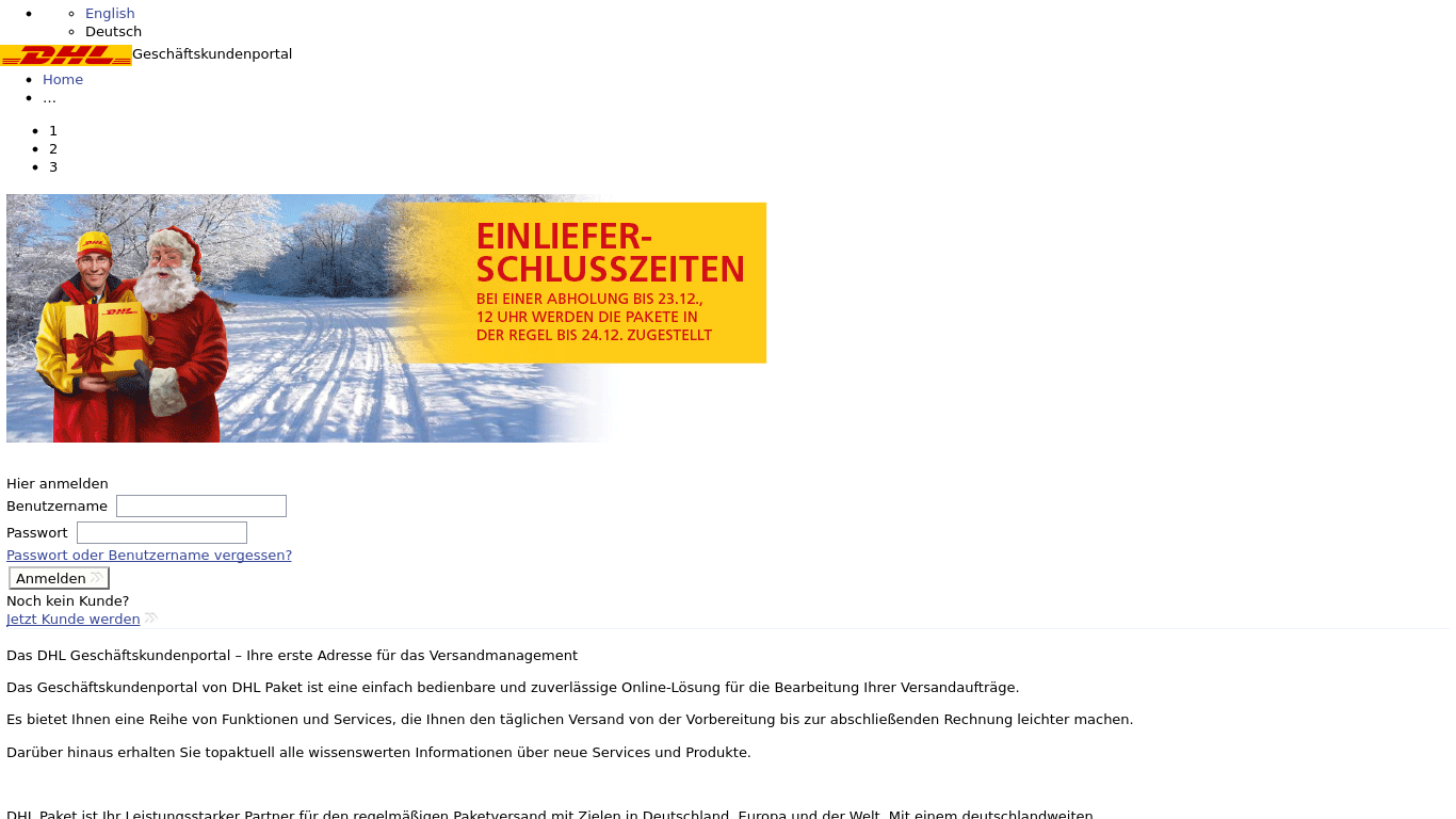 Featured image of post Dhl Gesch ftskundenportal Seit januar 2020 wird s teuer