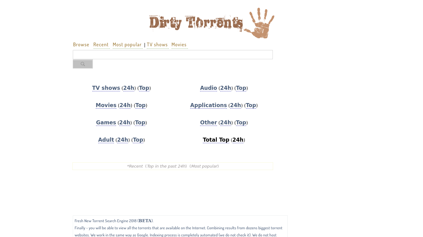 Dirty torrents