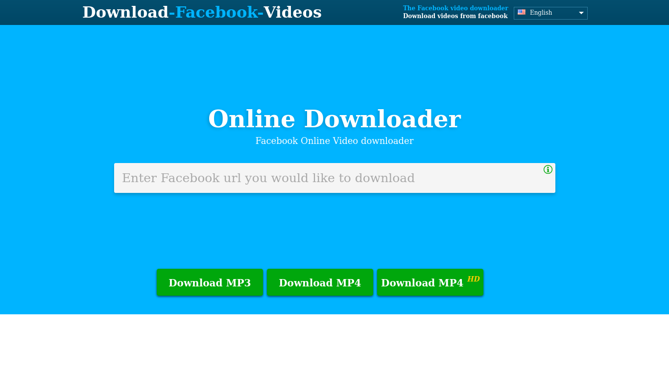 online facebook video downloader