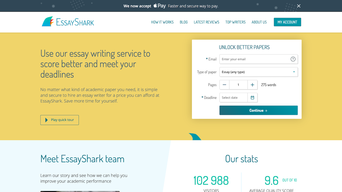 essay shark login