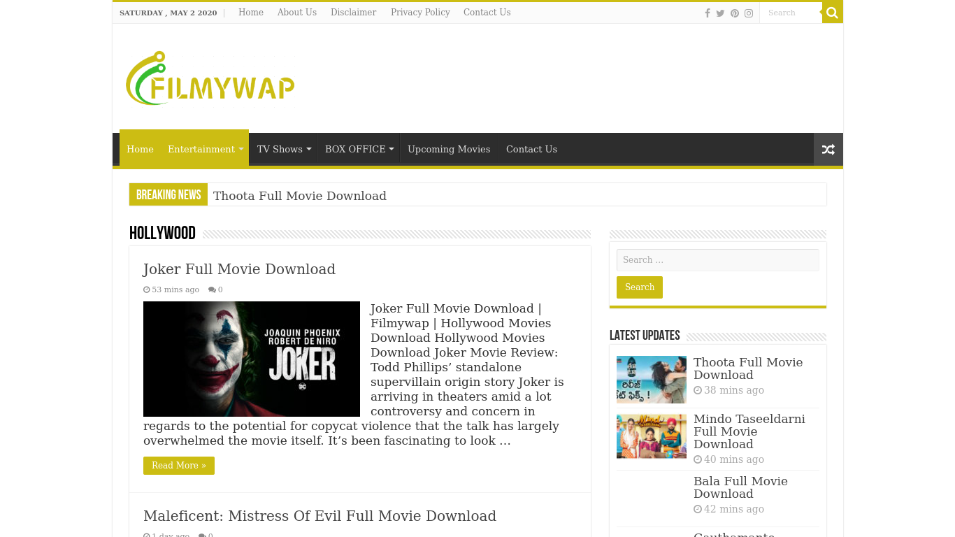 filmywap xfilmywap hollywood