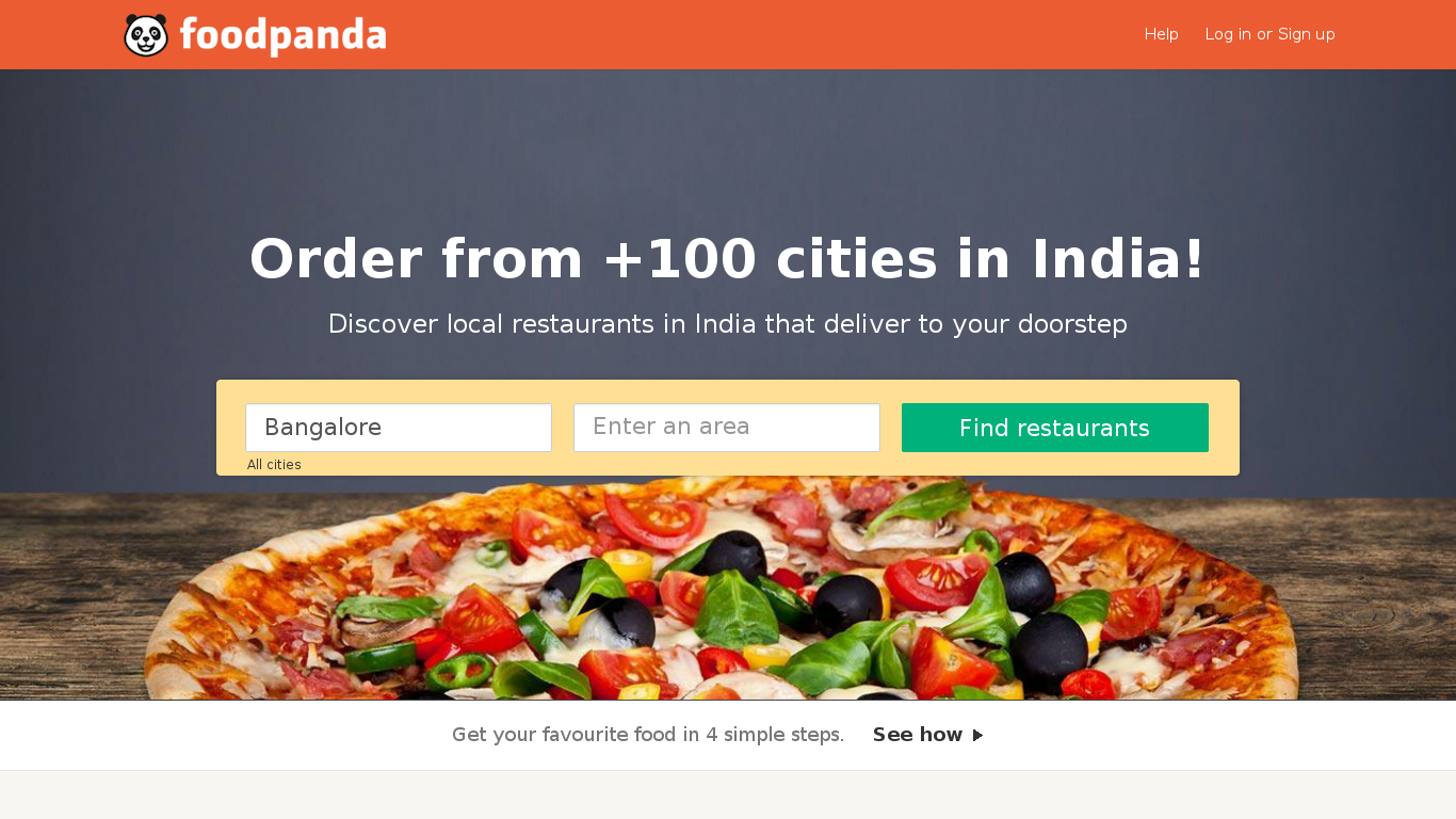 Fresh food order. Ordering food. Foodpanda Billing Tool.