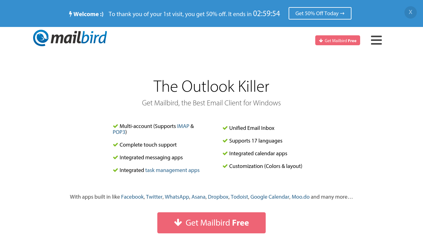 site getmailbird.com mailbird