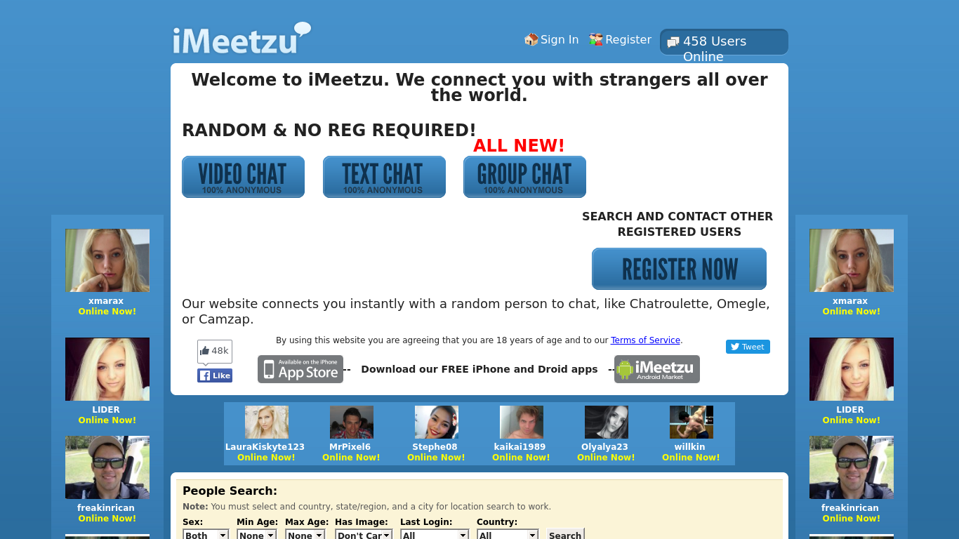 Omegle, CooMeet and ChatRandom are some of the top options that you should ...