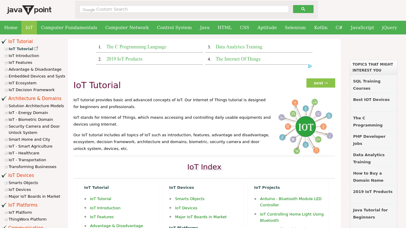 IoT Tutorial - Javatpoint