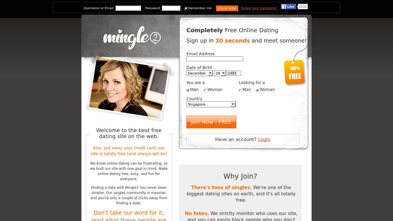 I am impressed with Mingle-it's the best dating site I have come acros...