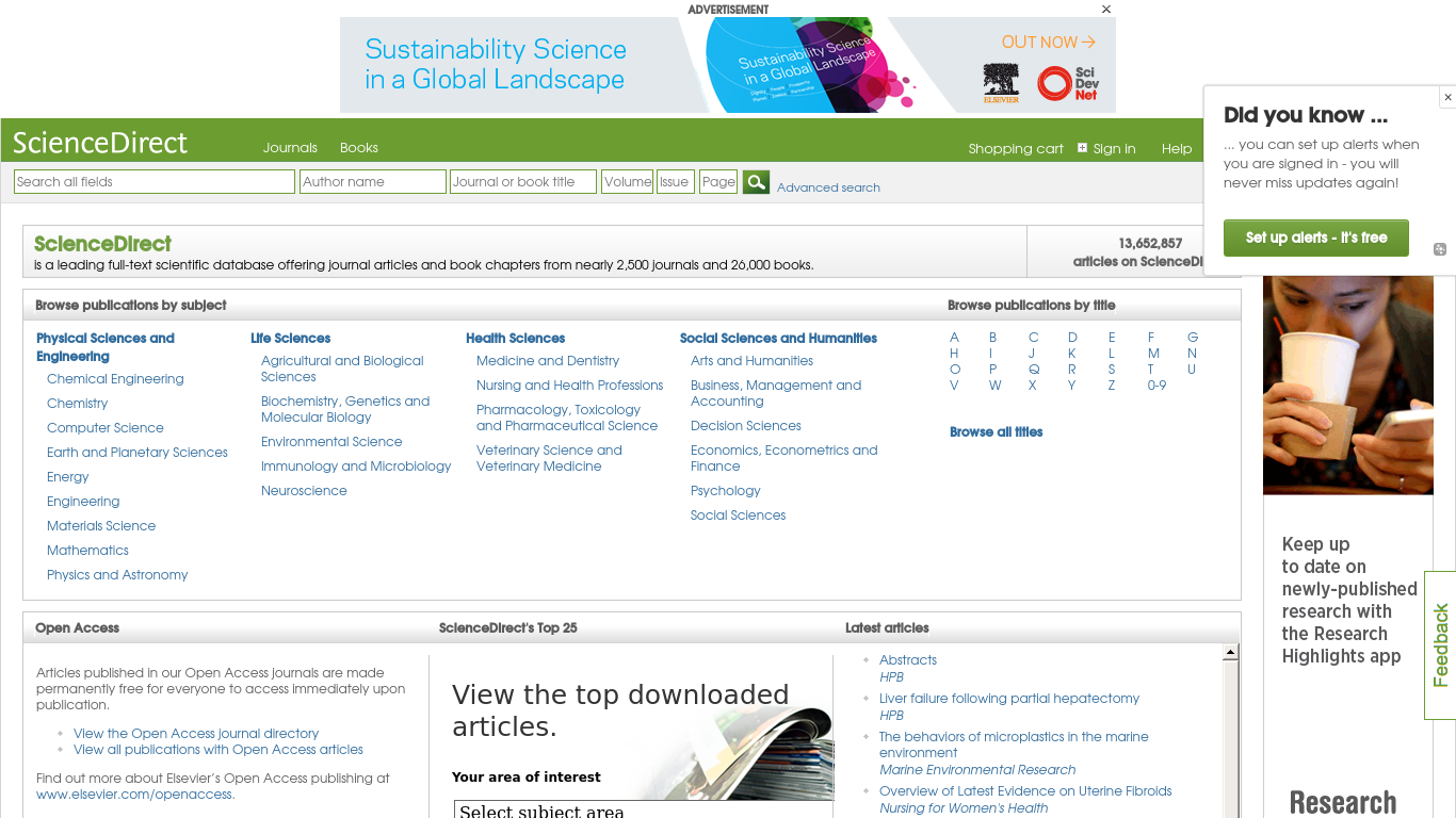 ScienceDirect Alternatives and Similar Sites in 2019