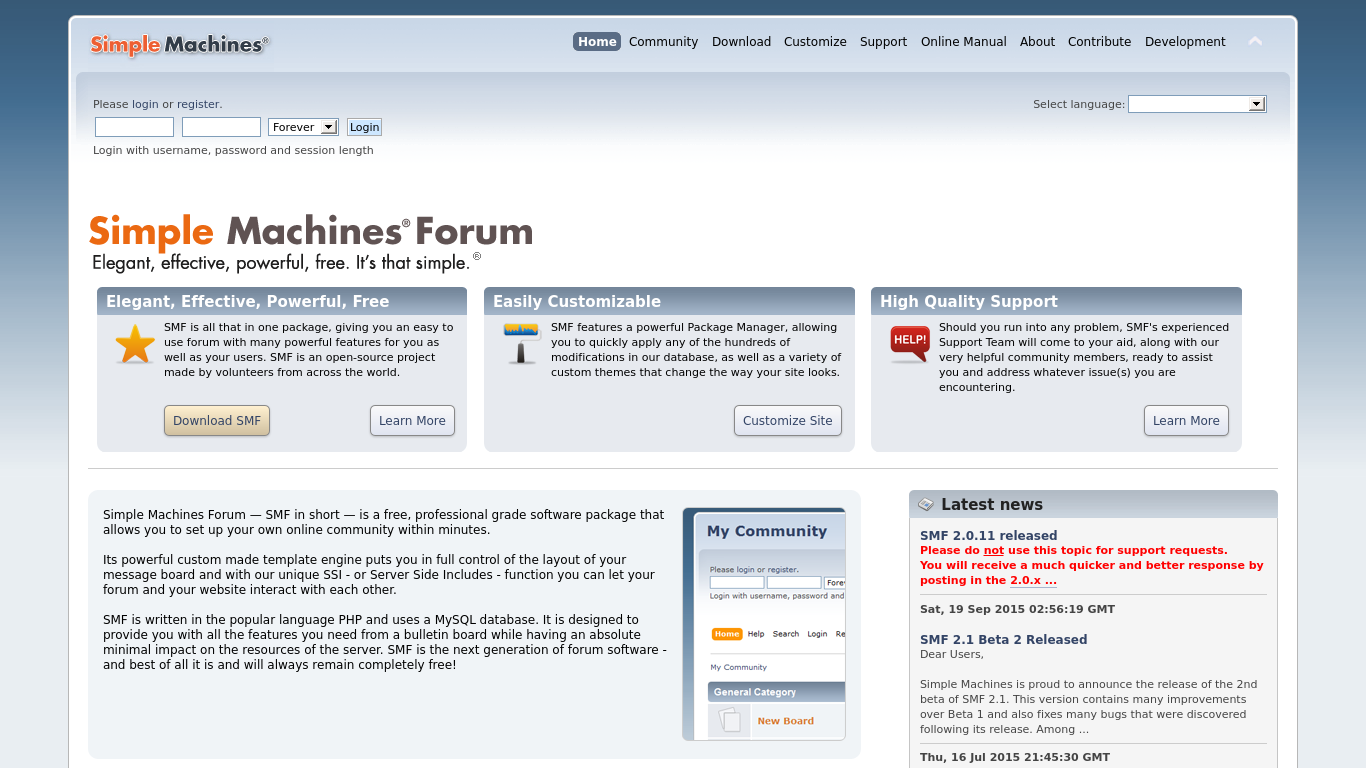 Site forums