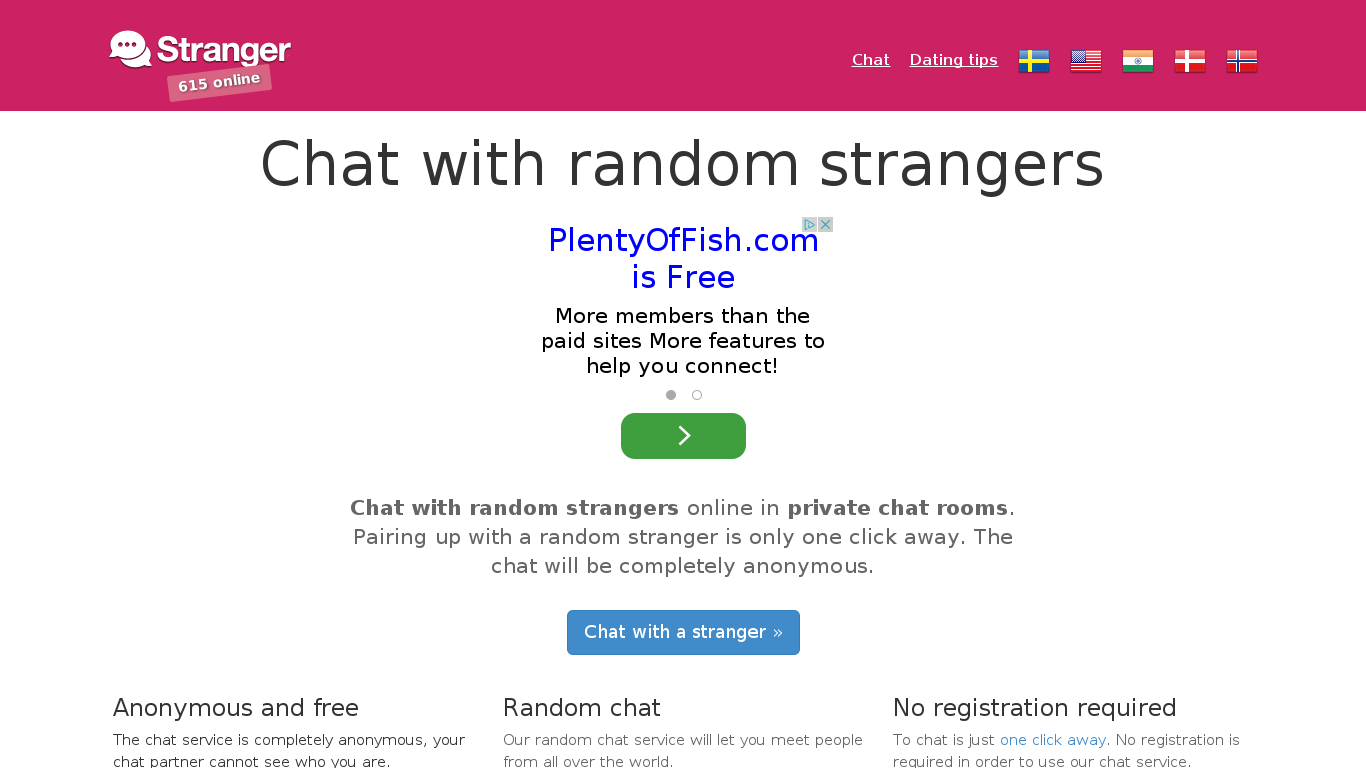 live one on one chat with strangers