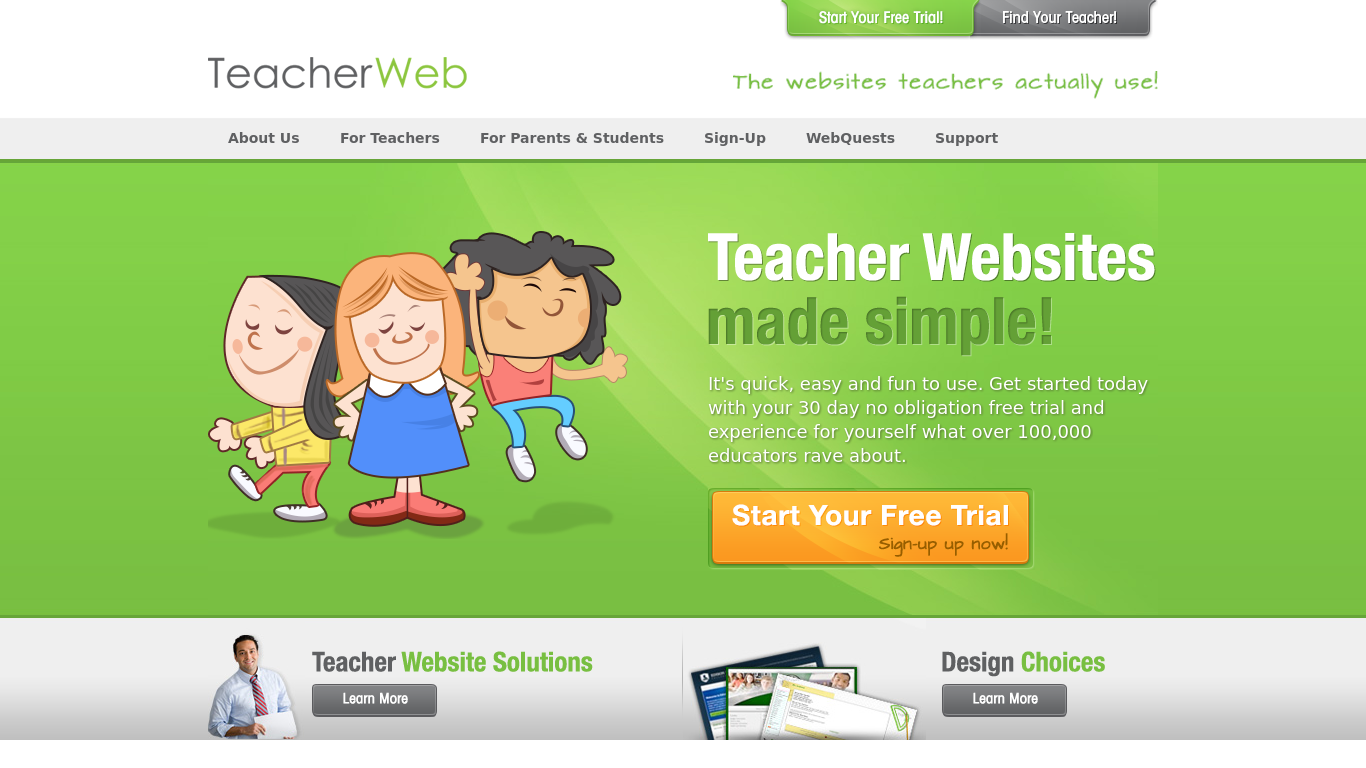 Teacher website. Website for teacher.