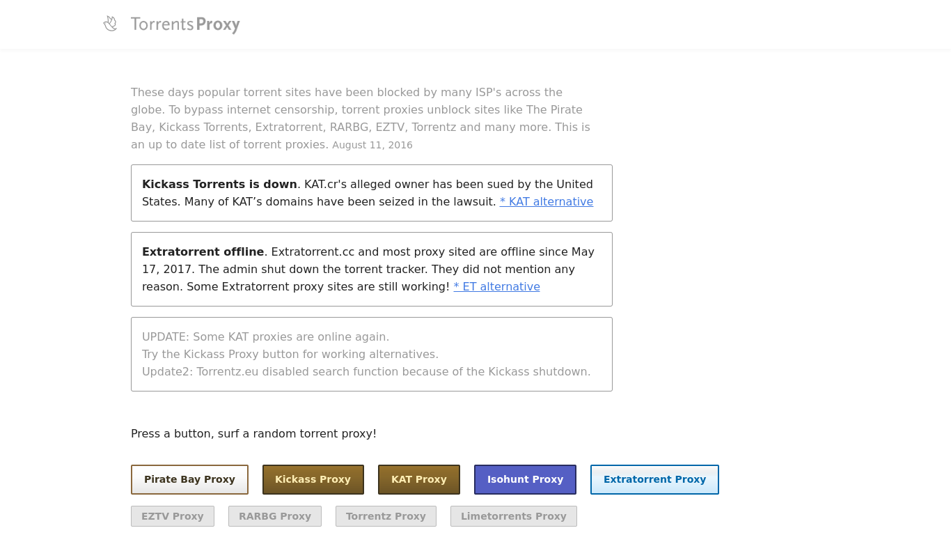 torrent proxies