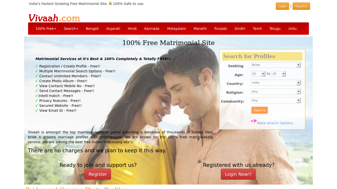 100 free indian dating