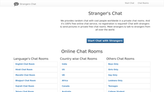 Chat rooms stranger Anonymous chat